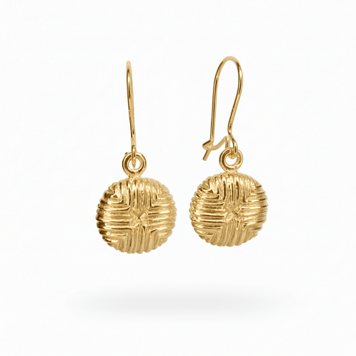 Pikisaari button earrings, gold plated